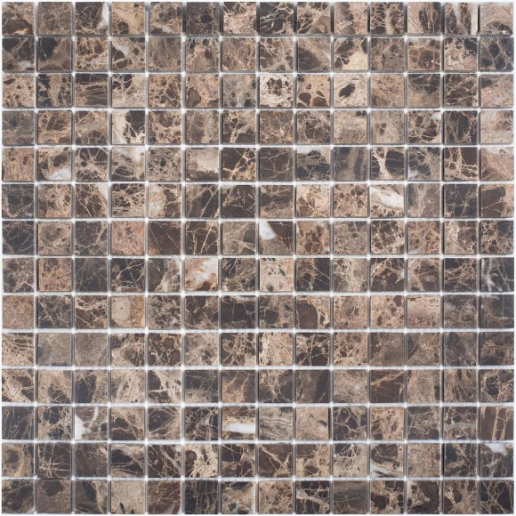 Мозаика Wild Stone 20x20 Dark Emperador Matt (JMST070) 305x305x8, натуральный мрамор Мозаика Wild Stone 20x20 Dark Emperador Matt (JMST070) 305x305x8, натуральный мрамор