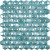 Мозаика Vidrepur Hexagon Diamond № 370D Бирюзовый (на сетке)