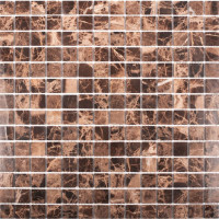 Мозаика Wild Stone 20x20 Dark Emperador Polished (JMST023) 305x305x4, натуральный мрамор