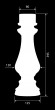 Декор из стекловолокна DECORUS BL-015 Балясина