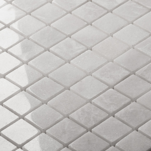 Мозаика Wild Stone 20x20 White Polished (JMST037) 305x305x4, натуральный мрамор