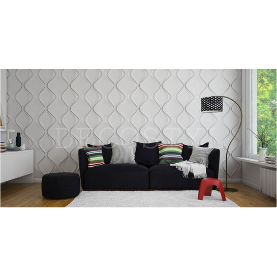 Гипсовая 3D-панель DecoStyl Мягкий ромб